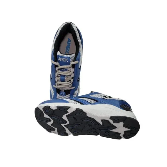 APEX mens Running Shoes V551 White/Blue ( Size US 8) - Picture 9 of 15